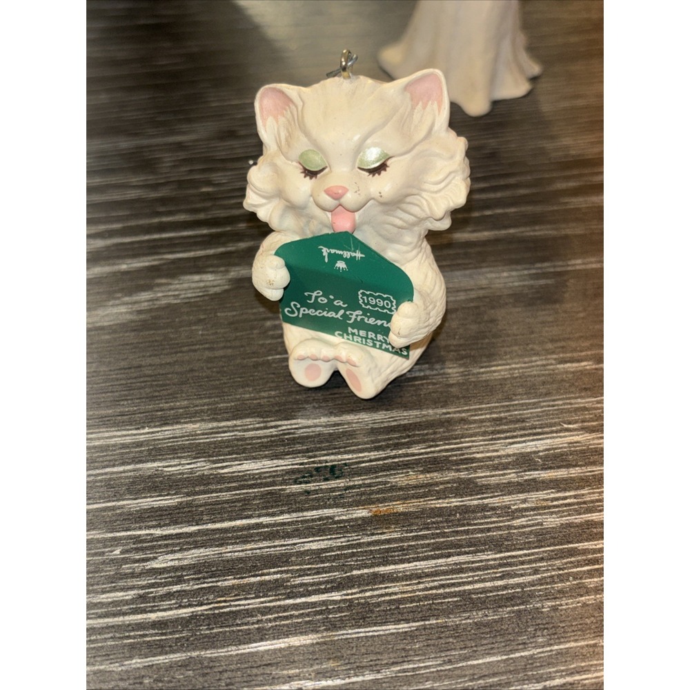 1990 Hallmark Christmas Ornament‎ Cat To My Best Friend